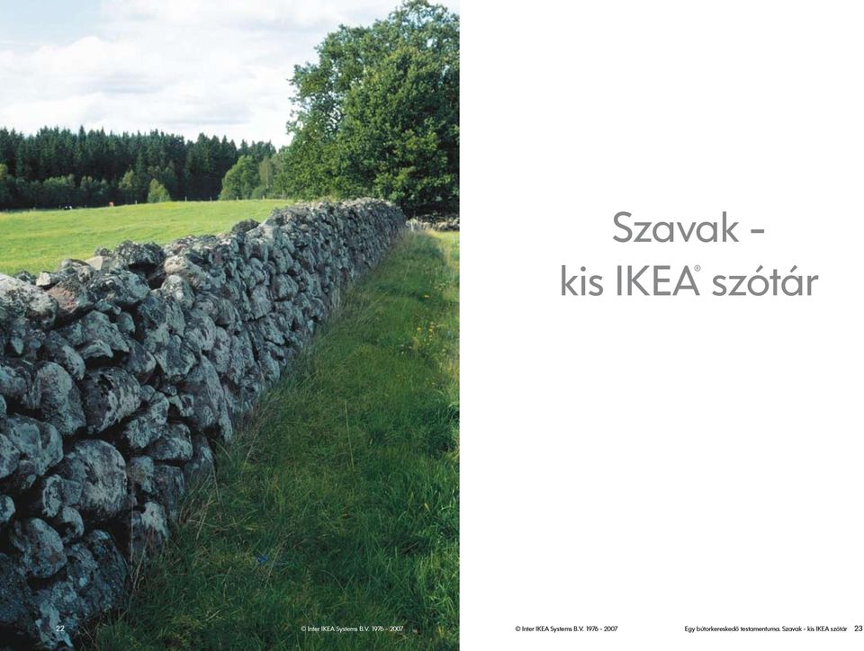 1976-2007 Inter IKEA  1976-2007 Egy