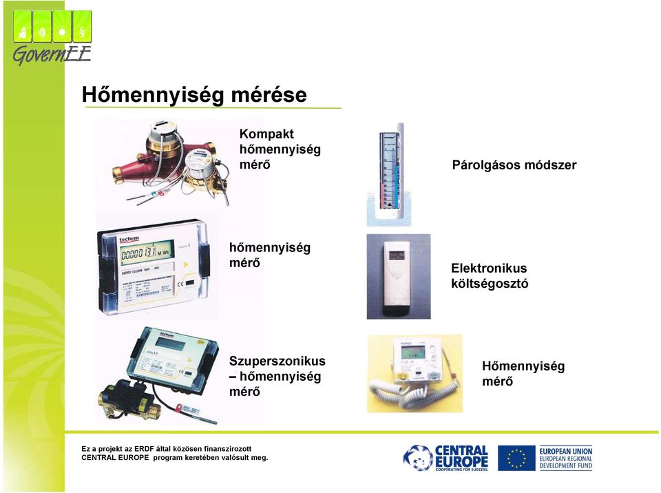 mérő Elektronikus költségosztó