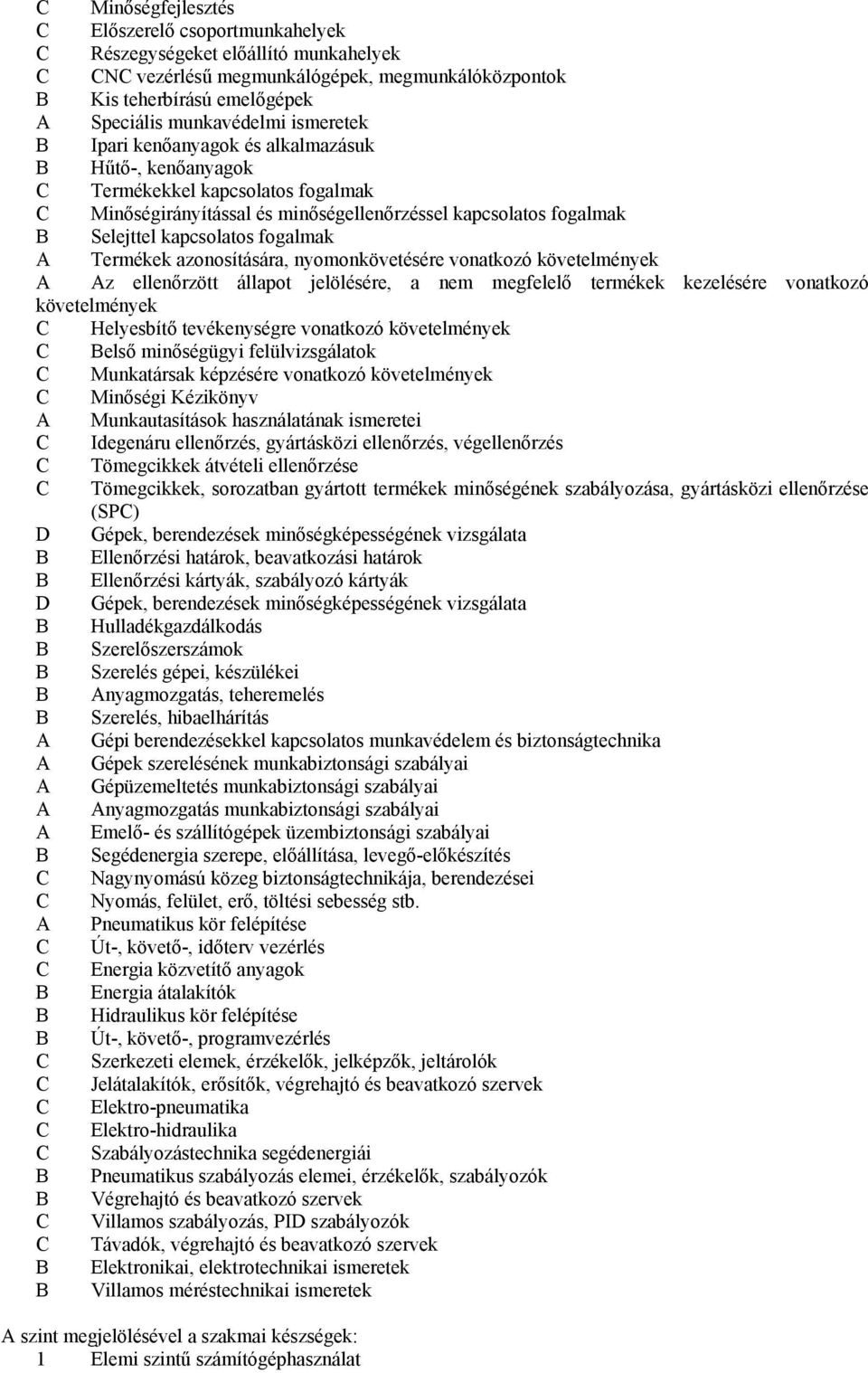 azonosítására, nyomonkövetésére vonatkozó követelmények A Az ellenőrzött állapot jelölésére, a nem megfelelő termékek kezelésére vonatkozó követelmények Helyesbítő tevékenységre vonatkozó