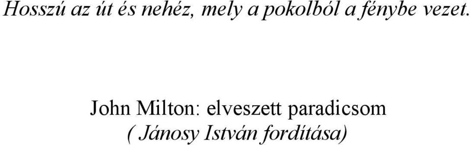 John Milton: elveszett