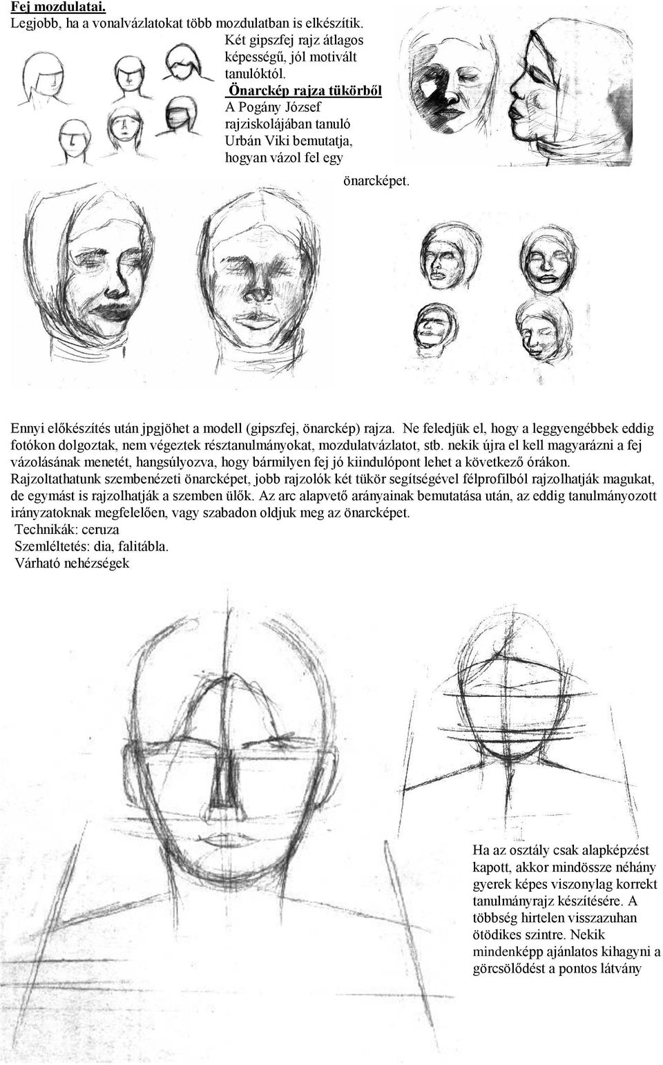 1 I Ez pedig Lados Emil vázlata a gipszfejről.