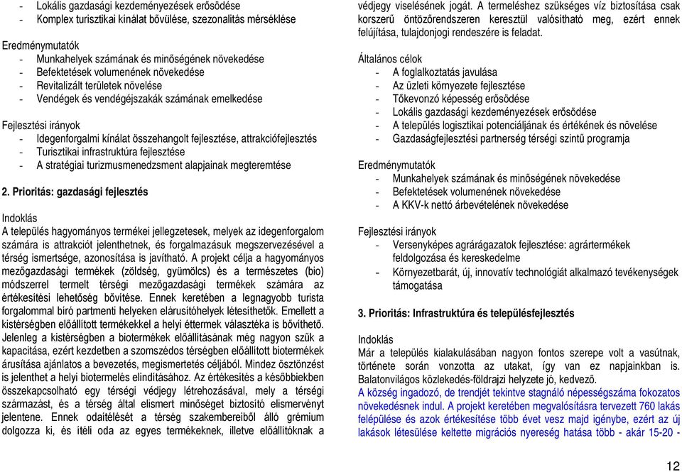 Turisztikai infrastruktúra fejlesztése - A stratégiai turizmusmenedzsment alapjainak megteremtése 2.