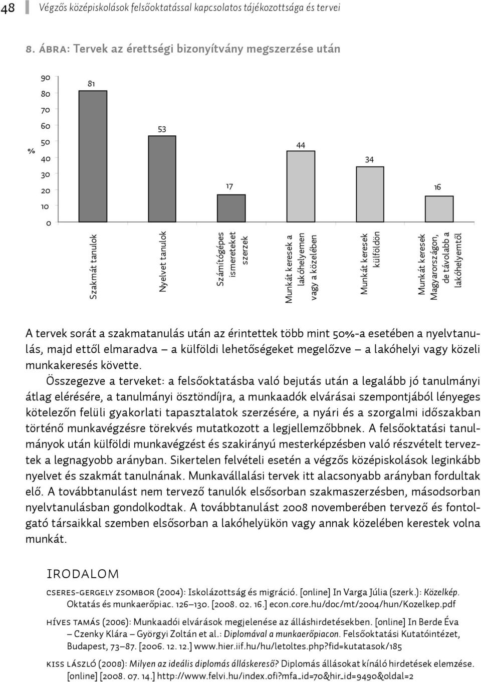 keresek külföldön Munkát keresek Magyarországon, de távolabb a lakóhelyemtől A tervek sorát a szakmatanulás után az érintettek több mint -a esetében a nyelvtanulás, majd ettől elmaradva a külföldi