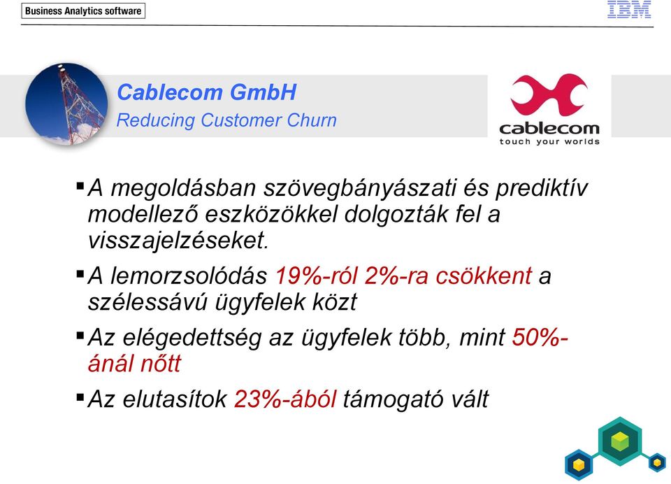 A lemorzsolódás 19%-ról 2%-ra csökkent a szélessávú ügyfelek közt Az