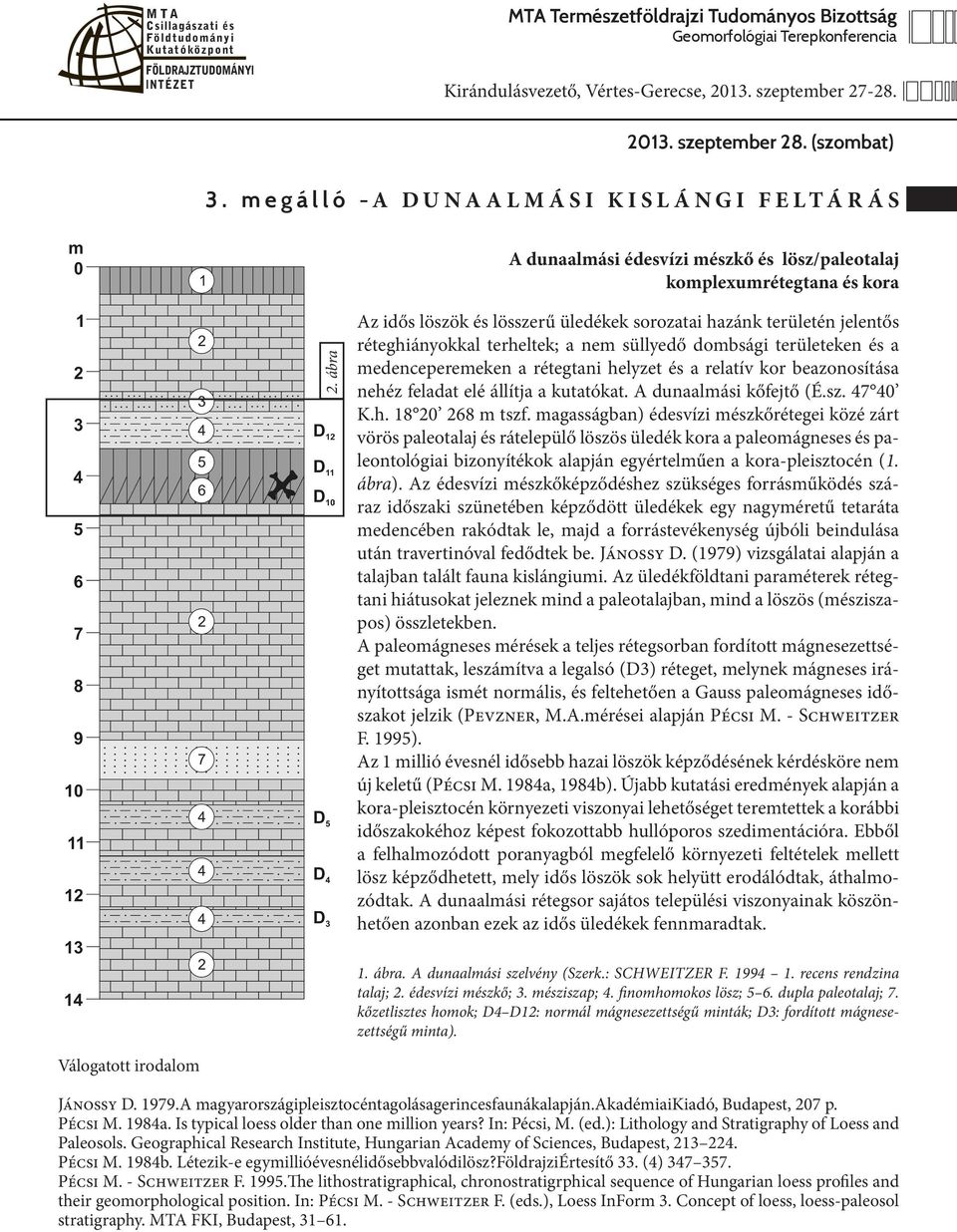 beazonosítása nehéz feladat elé állítja a kutatókat. A dunaalmási kőfejtő (É.sz. 47 40 K.h. 18 20 268 m tszf.