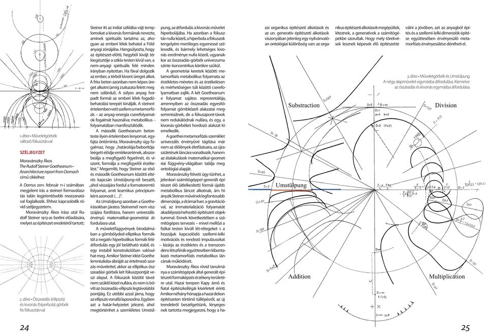 Moravánszky Ákos írása utal Rudolf Steiner 1913-as berlini előadására, melyet az építészet eredetéről tartott; 2.