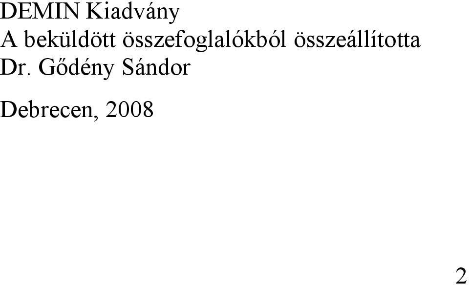 összefoglalókból
