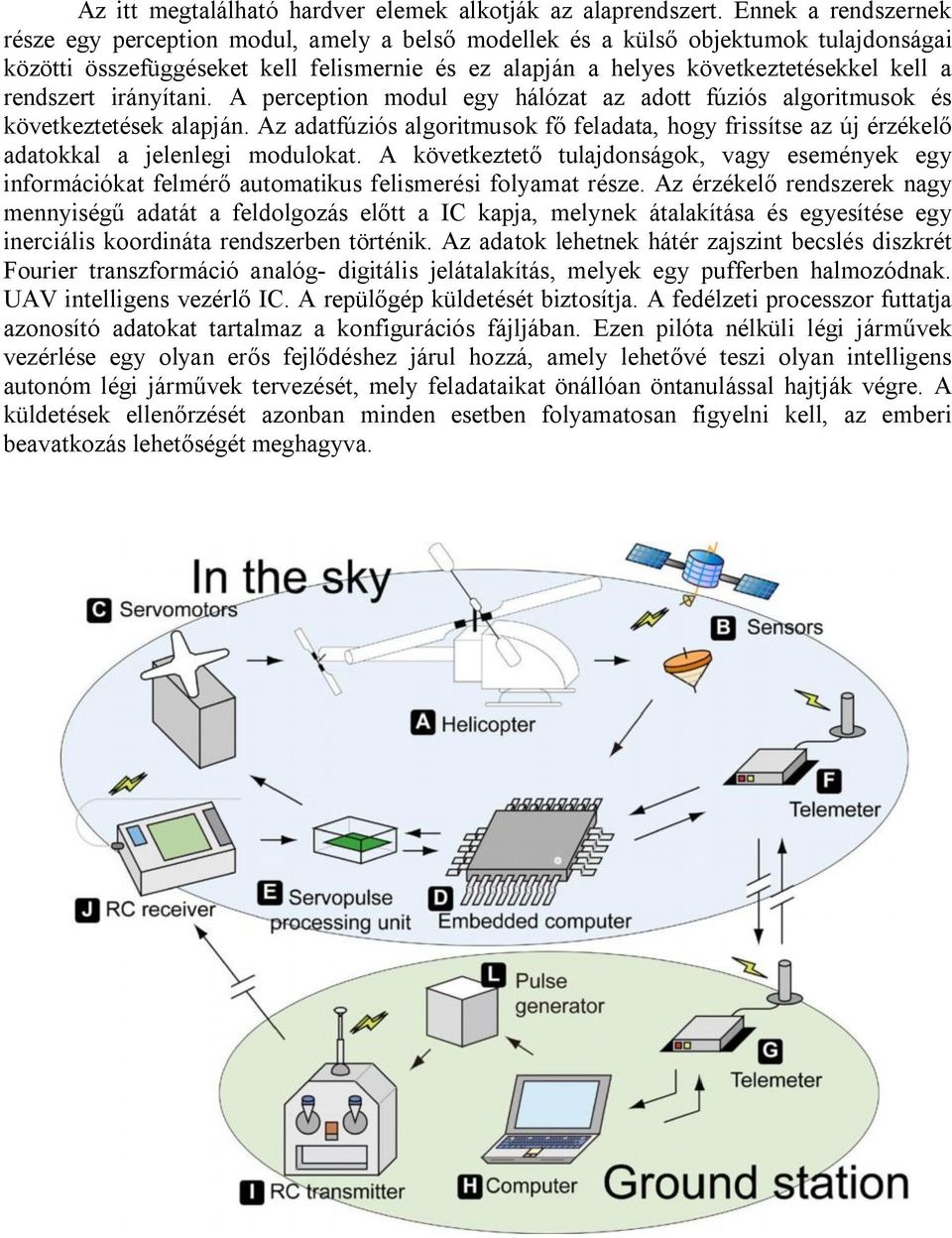 rendszert irányítani. A perception modul egy hálózat az adott fúziós algoritmusok és következtetések alapján.