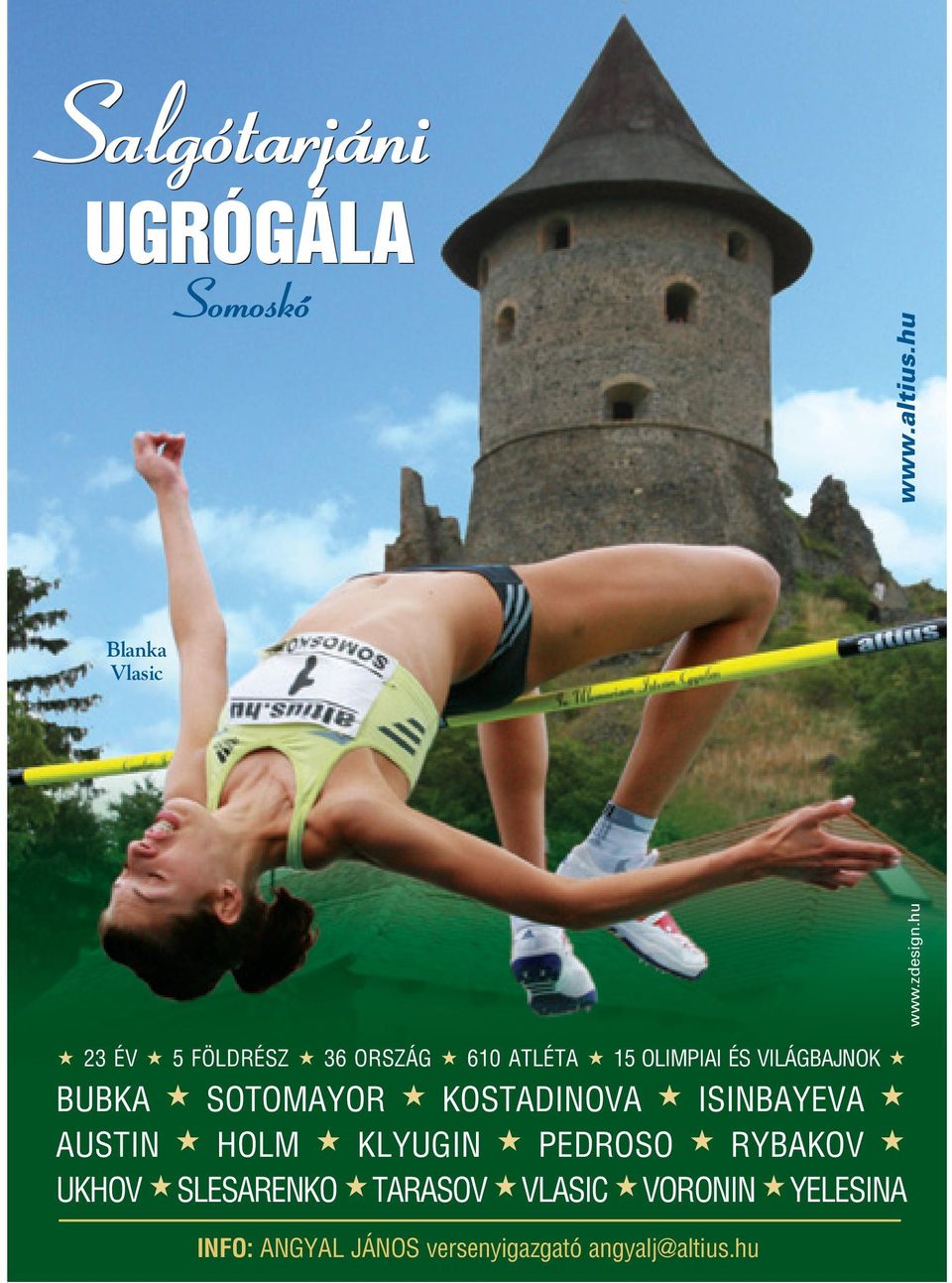 SOTOMAYOR KOSTADINOVA ISINBAYEVA AUSTIN HOLM KLYUGIN PEDROSO RYBAKOV UKHOV