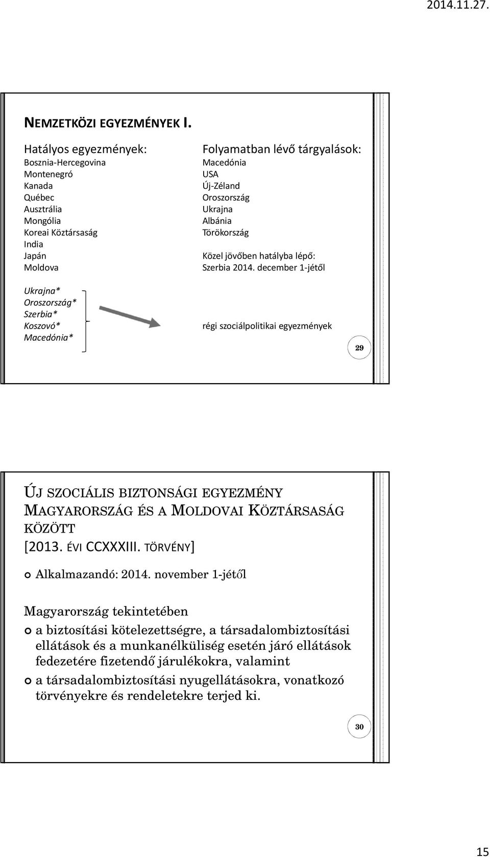 Albánia Törökország Közel jövőben hatályba lépő: Szerbia 2014.