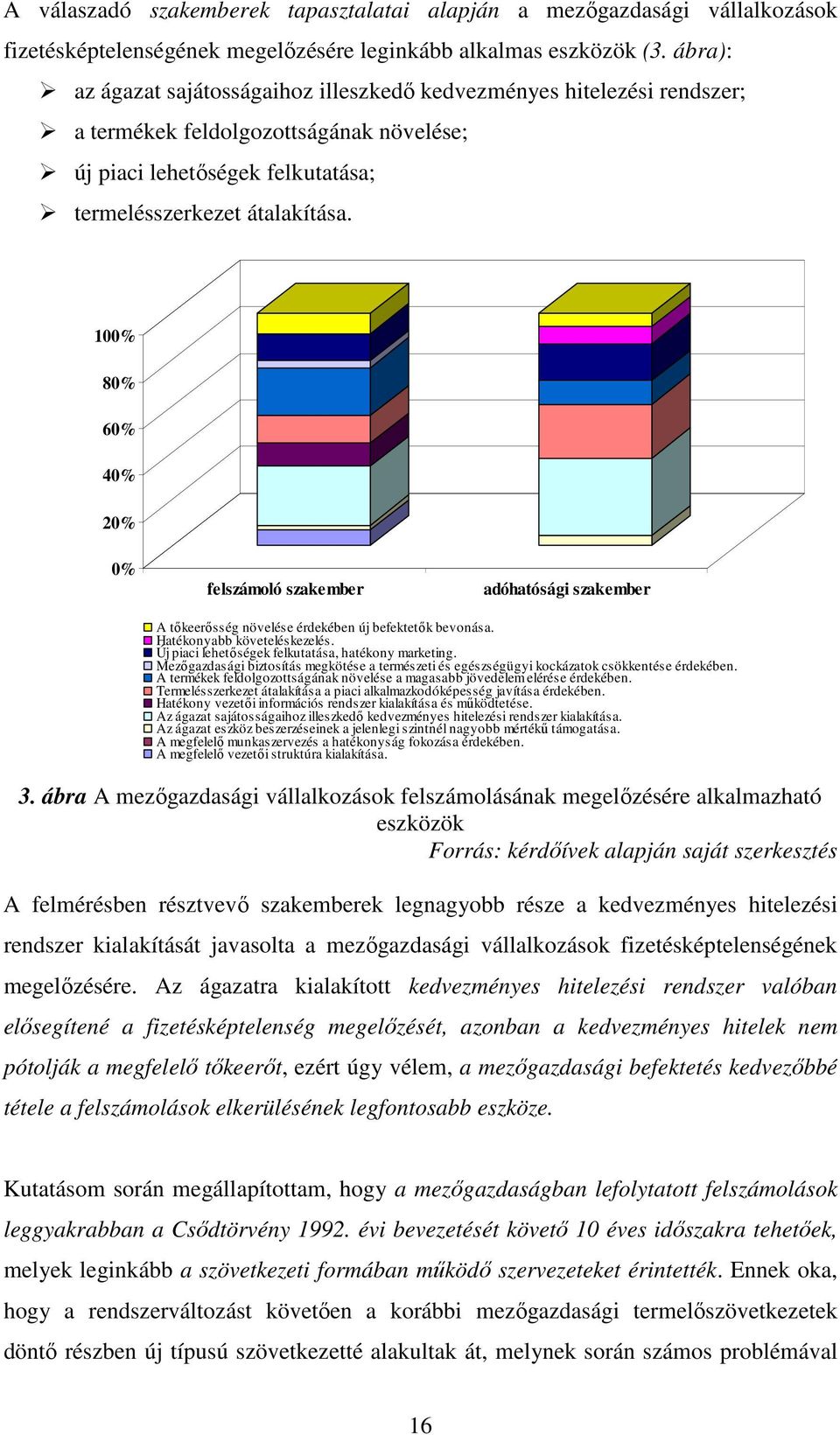 100% 80% 60% 40% 20% 0% felszámoló szakember adóhatósági szakember A tőkeerősség növelése érdekében új befektetők bevonása. Hatékonyabb követeléskezelés.