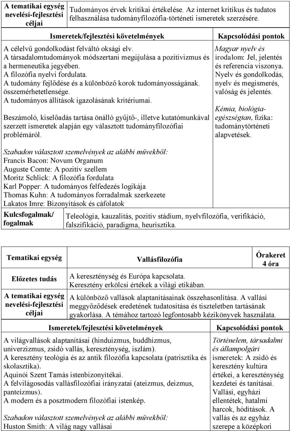 összemérhetetlensége. A tudományos állítások igazolásának kritériumai.