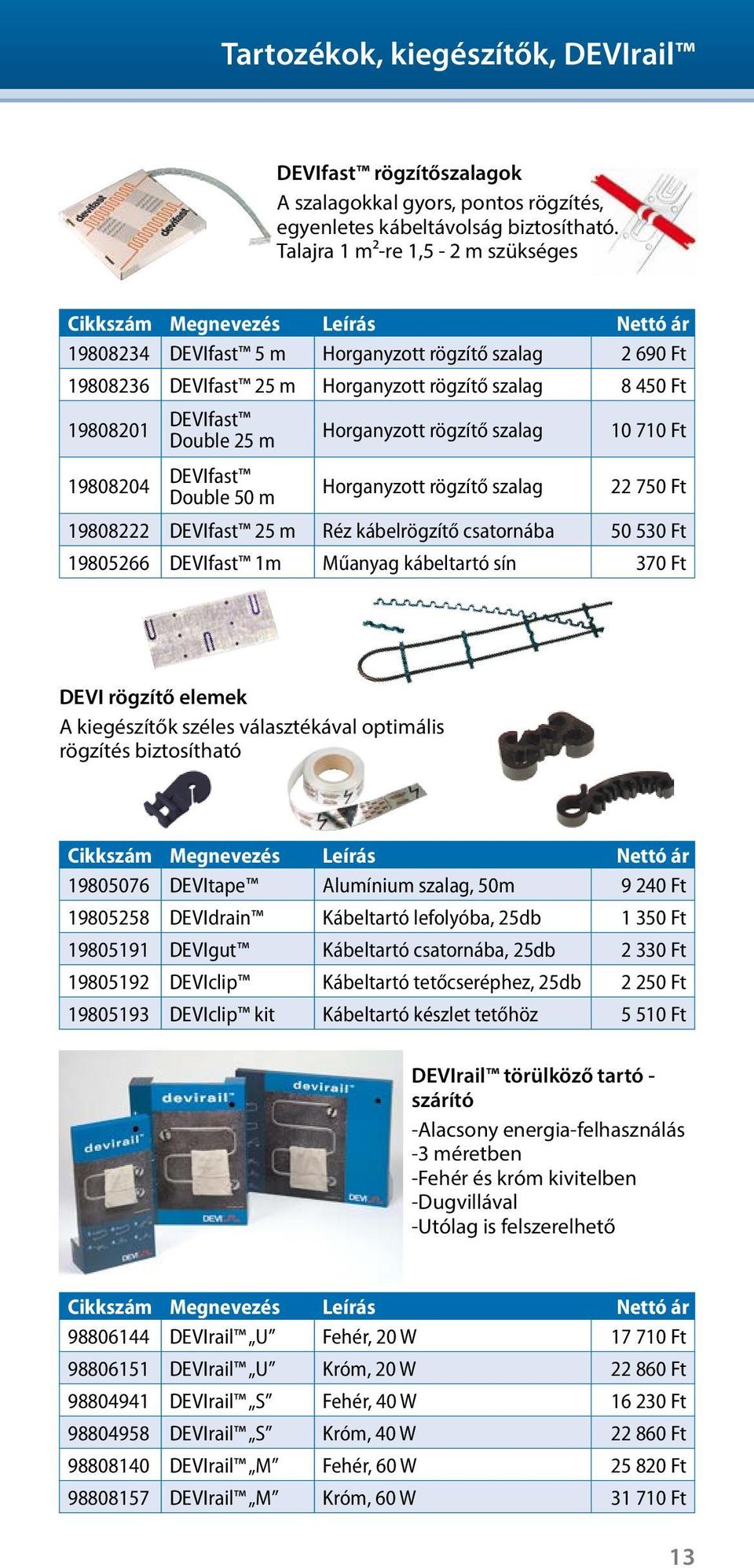Double 50 m Horganyzott rögzítő szalag Horganyzott rögzítő szalag 10 710 Ft 22 750 Ft 19808222 DEVIfast 25 m Réz kábelrögzítő csatornába 50 530 Ft 19805266 DEVIfast 1m Műanyag kábeltartó sín 370 Ft