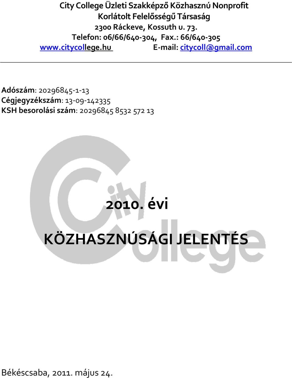 hu E mail: citycoll@gmail.