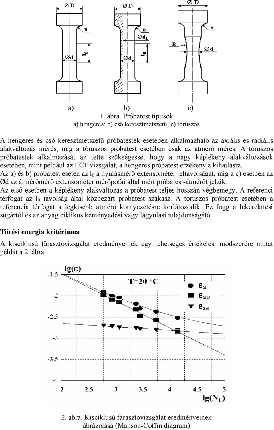 próbatest esetében csak az átmérő mérés.