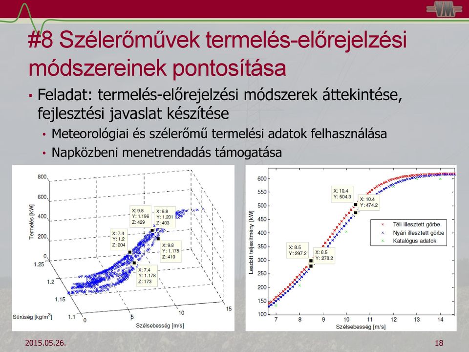 áttekintése, fejlesztési javaslat készítése Meteorológiai és