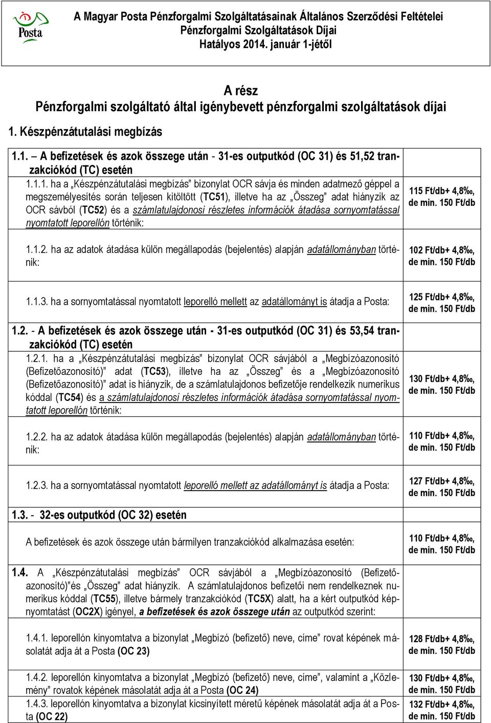 számlatulajdonosi részletes információk átadása sornyomtatással nyomtatott leporellón történik: 1.1.2.