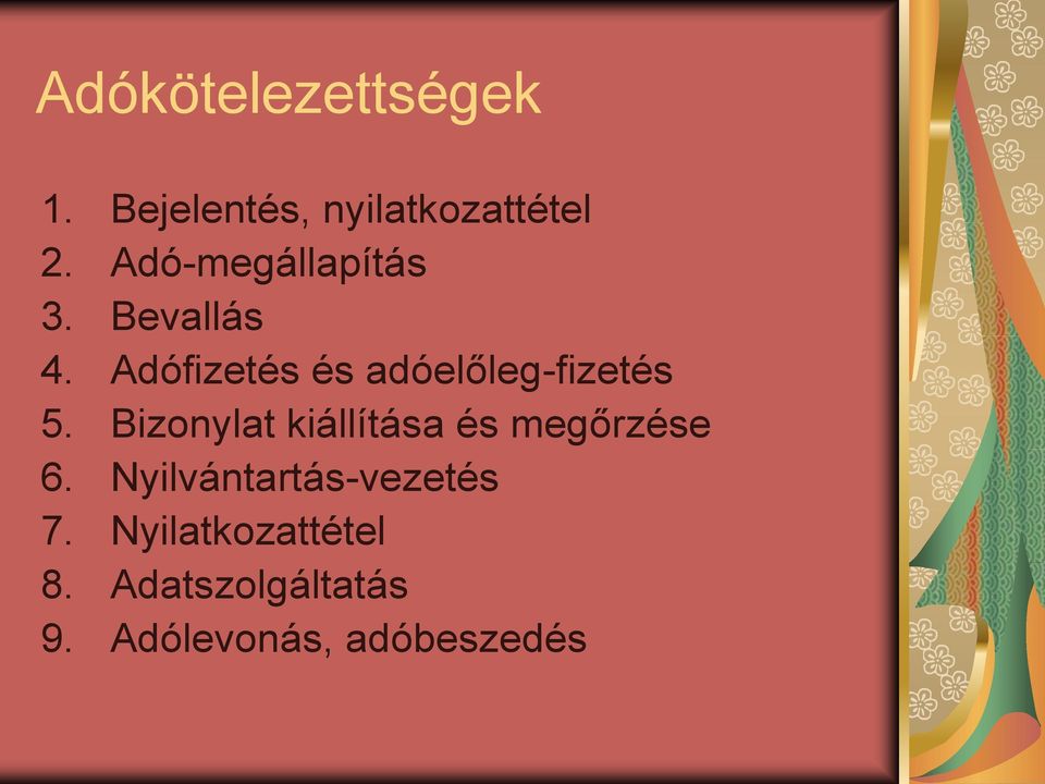 Adófizetés és adóelőleg-fizetés 5.