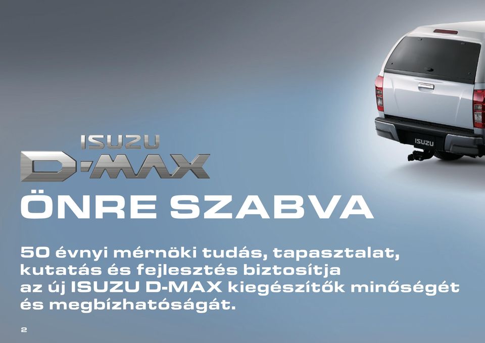 biztosítja az új ISUZU D-Max