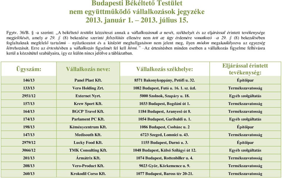 (8) bekezdése szerinti felszólítás ellenére nem tett az ügy érdemére vonatkozó a 29.