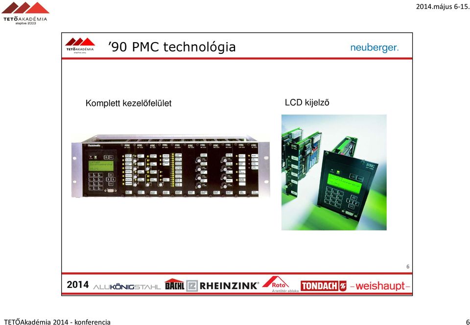 kezelőfelület LCD