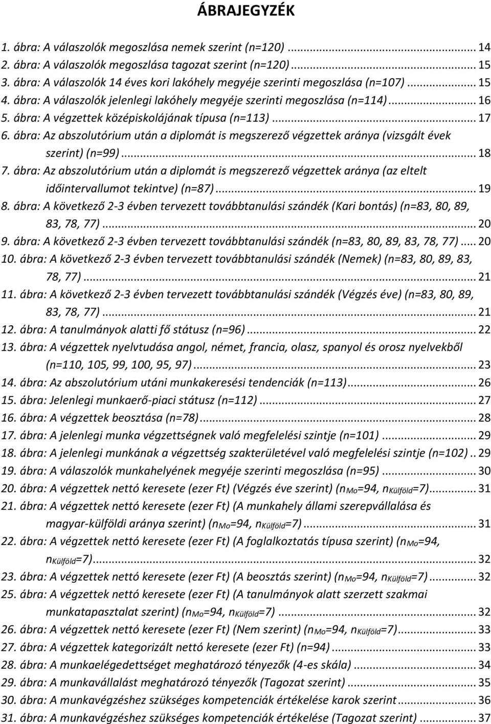 ábra: A végzettek középiskolájának típusa (n=113)... 17 6. ábra: Az abszolutórium után a diplomát is megszerező végzettek aránya (vizsgált évek szerint) (n=99)... 18 7.