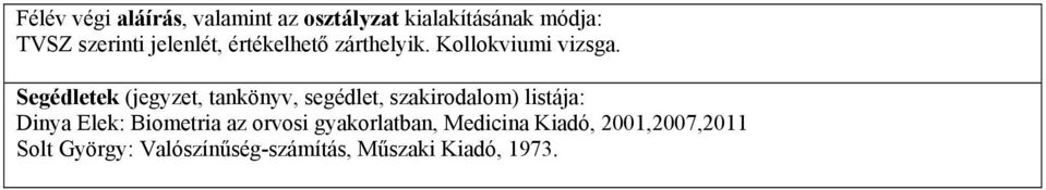 Dinya Elek: Biometria az orvosi gyakorlatban, Medicina Kiadó,