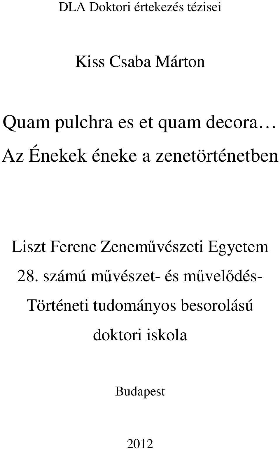 Ferenc Zeneművészeti Egyetem 28.