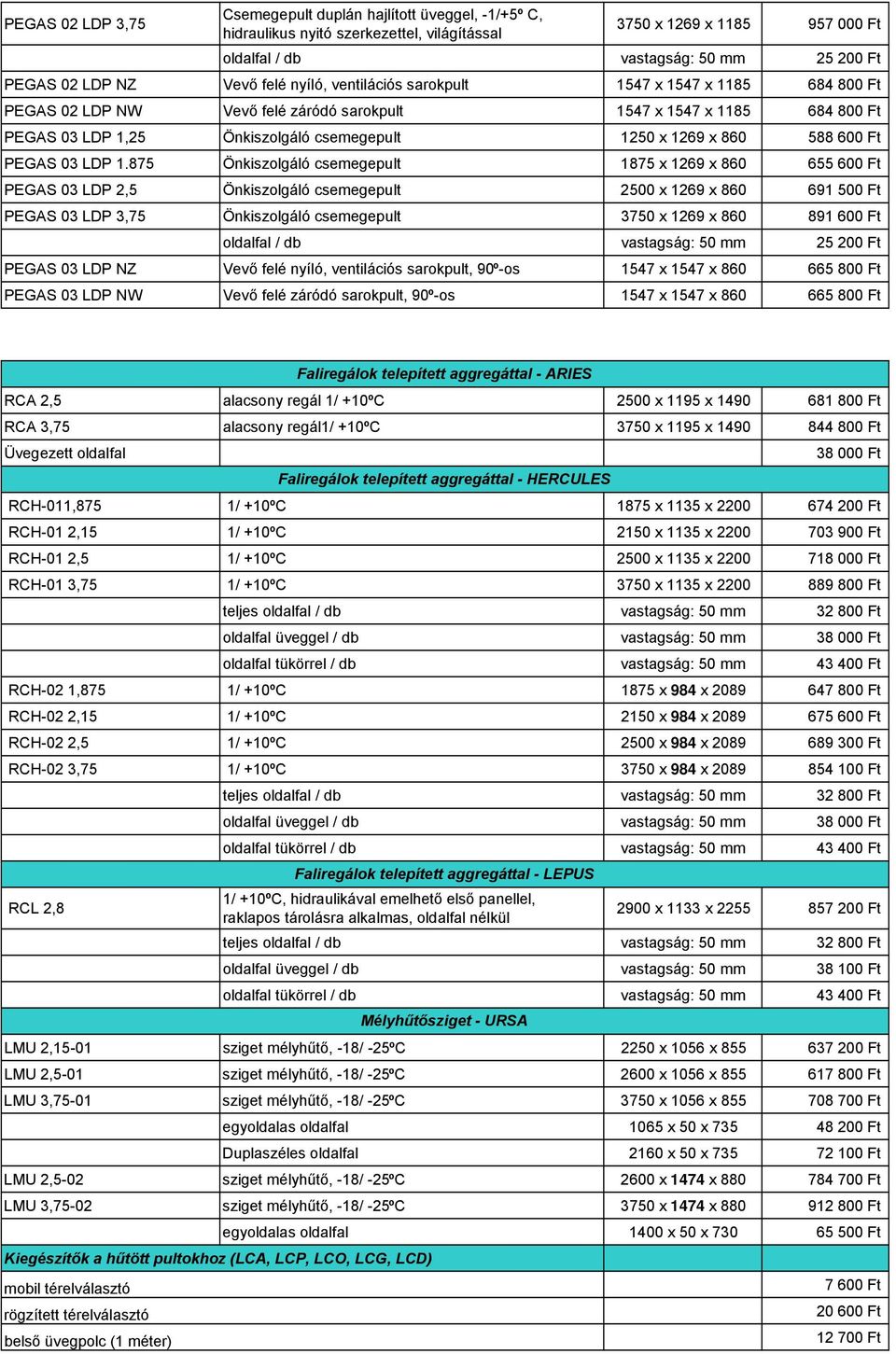 860 588 600 Ft PEGAS 03 LDP 1.