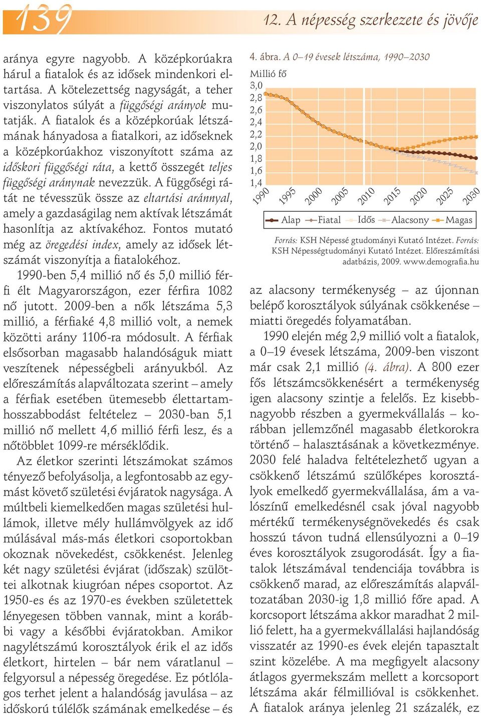 A fiatalok és a középkorúak létszámának hányadosa a fiatalkori, az idôseknek a középkorúakhoz viszonyított száma az idôskori függôségi ráta, a kettô összegét teljes függôségi aránynak nevezzük.