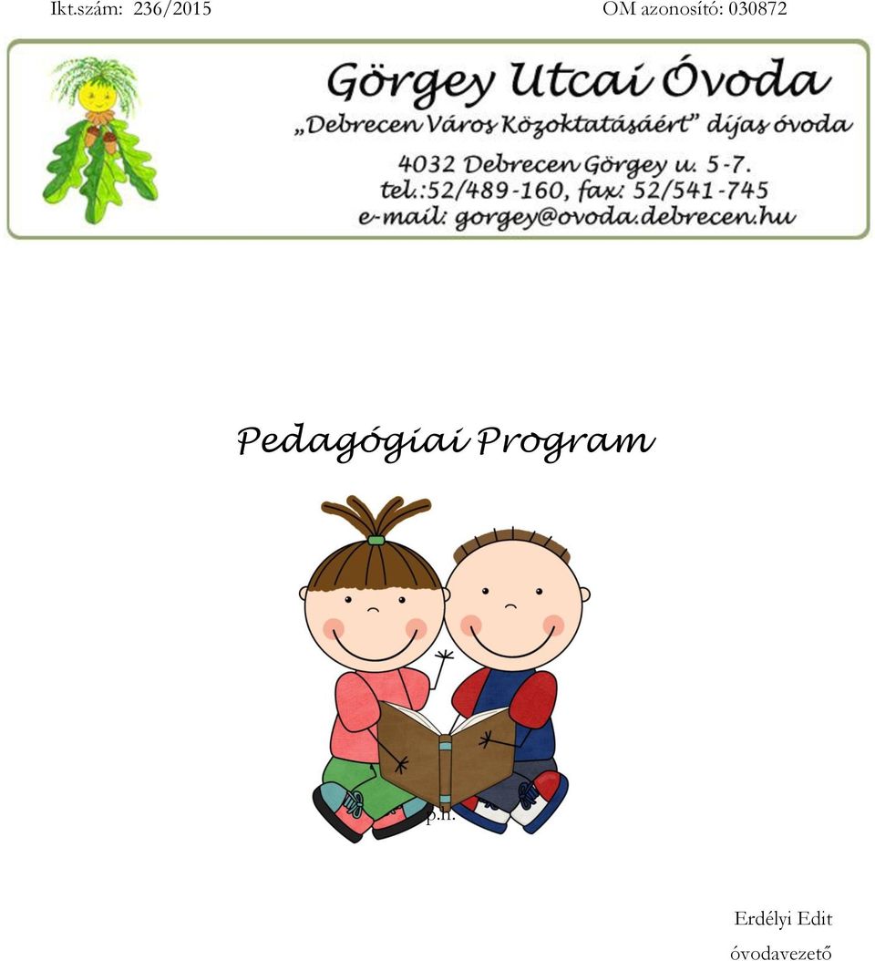 Pedagógiai Program p.