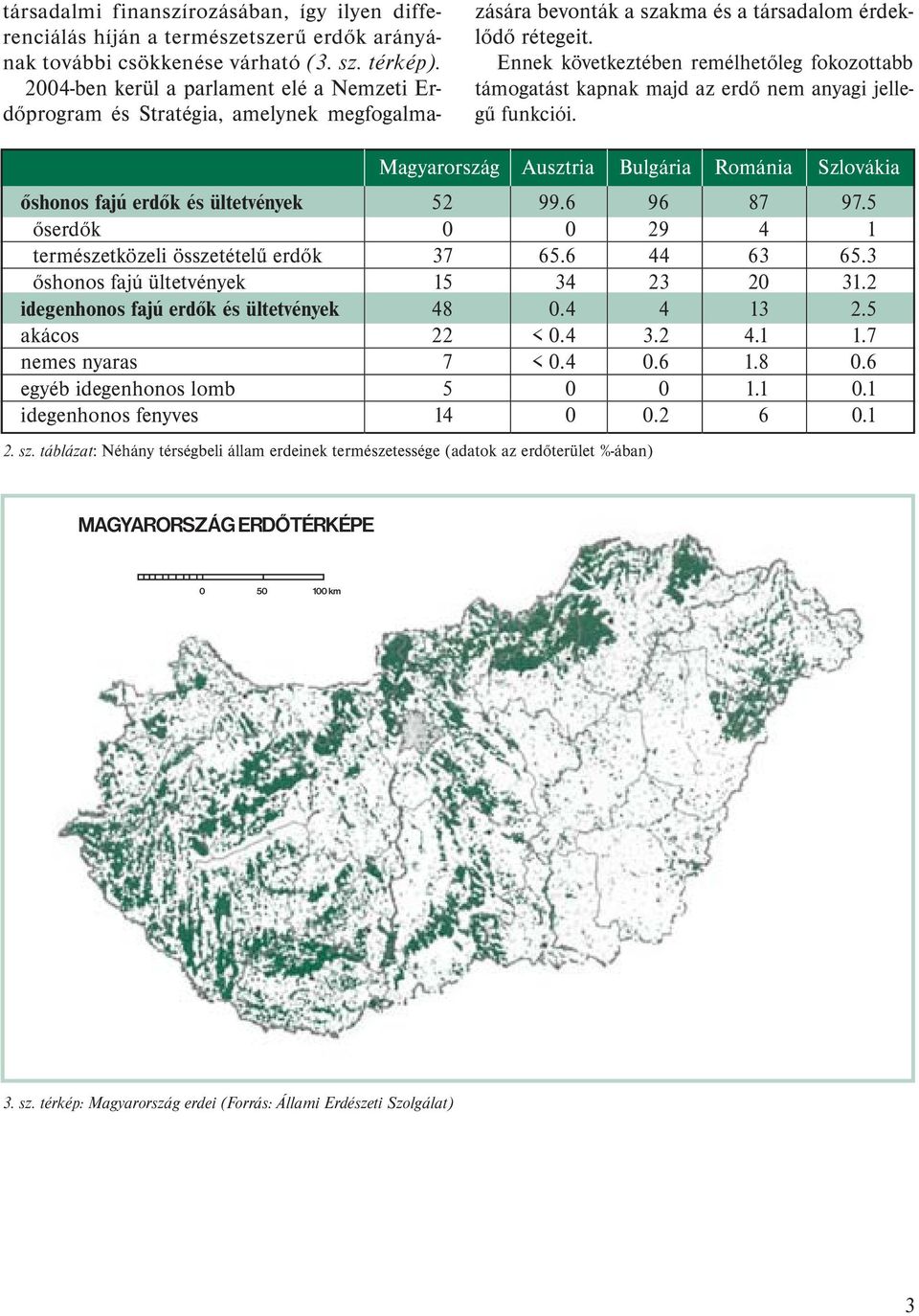 Ennek következtében remélhetőleg fokozottabb támogatást kapnak majd az erdő nem anyagi jellegű funkciói. Magyarország Ausztria Bulgária Románia Szlovákia őshonos fajú erdők és ültetvények 52 99.