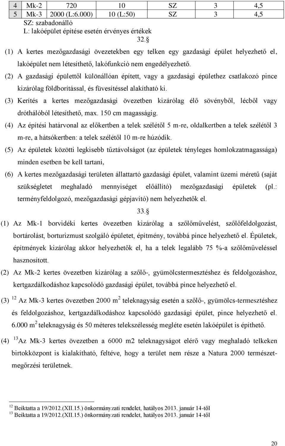 (2) A gazdasági épülettől különállóan épített, vagy a gazdasági épülethez csatlakozó pince kizárólag földborítással, és füvesítéssel alakítható ki.