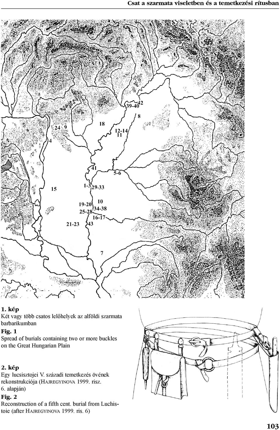 1 Spread of burials containing two or more buckles on the Great Hungarian Plain 2.