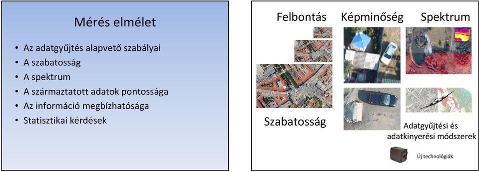 adatok pontossága Az információ megbízhatósága Statisztikai