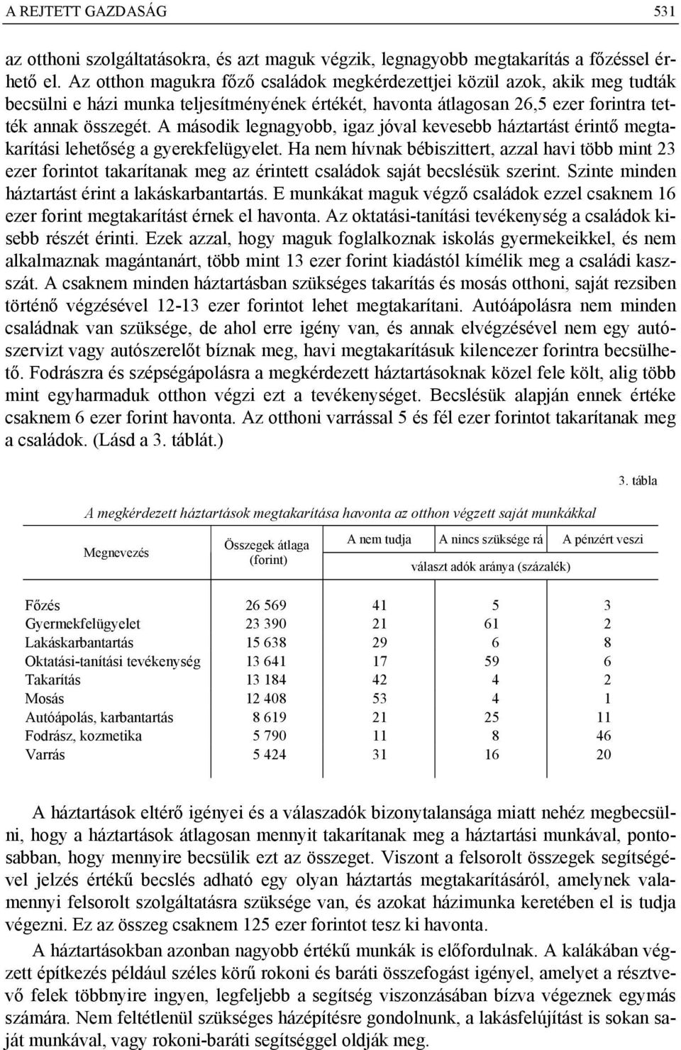 A második legnagyobb, igaz jóval kevesebb háztartást érintő megtakarítási lehetőség a gyerekfelügyelet.