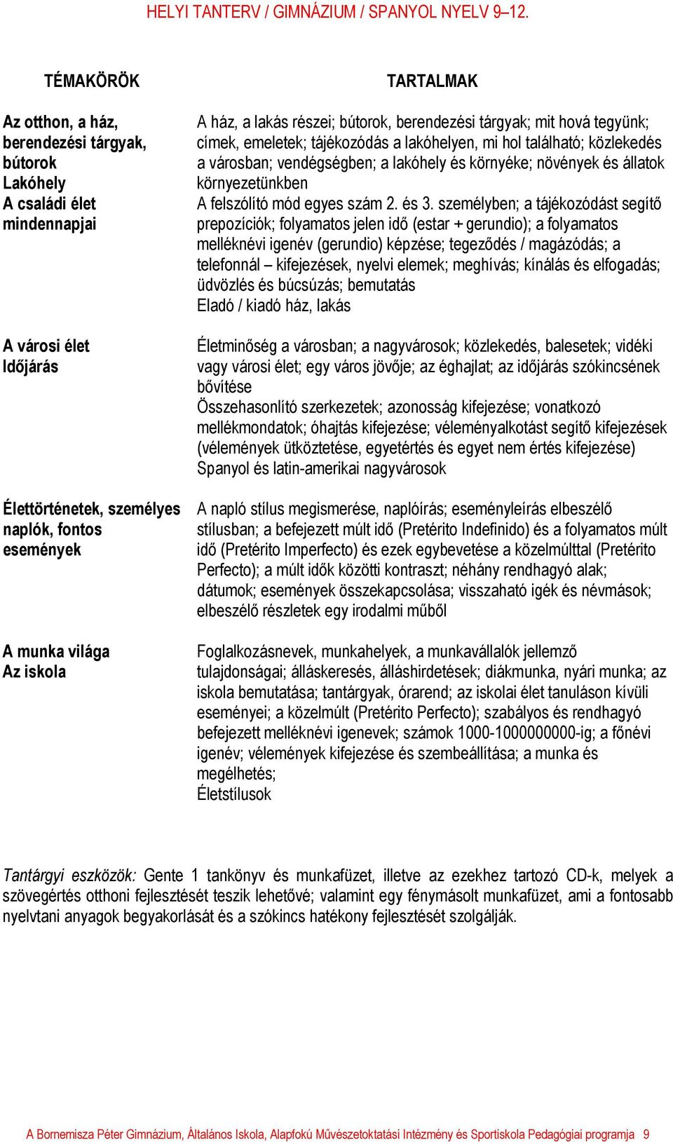 környéke; növények és állatok környezetünkben A felszólító mód egyes szám 2. és 3.