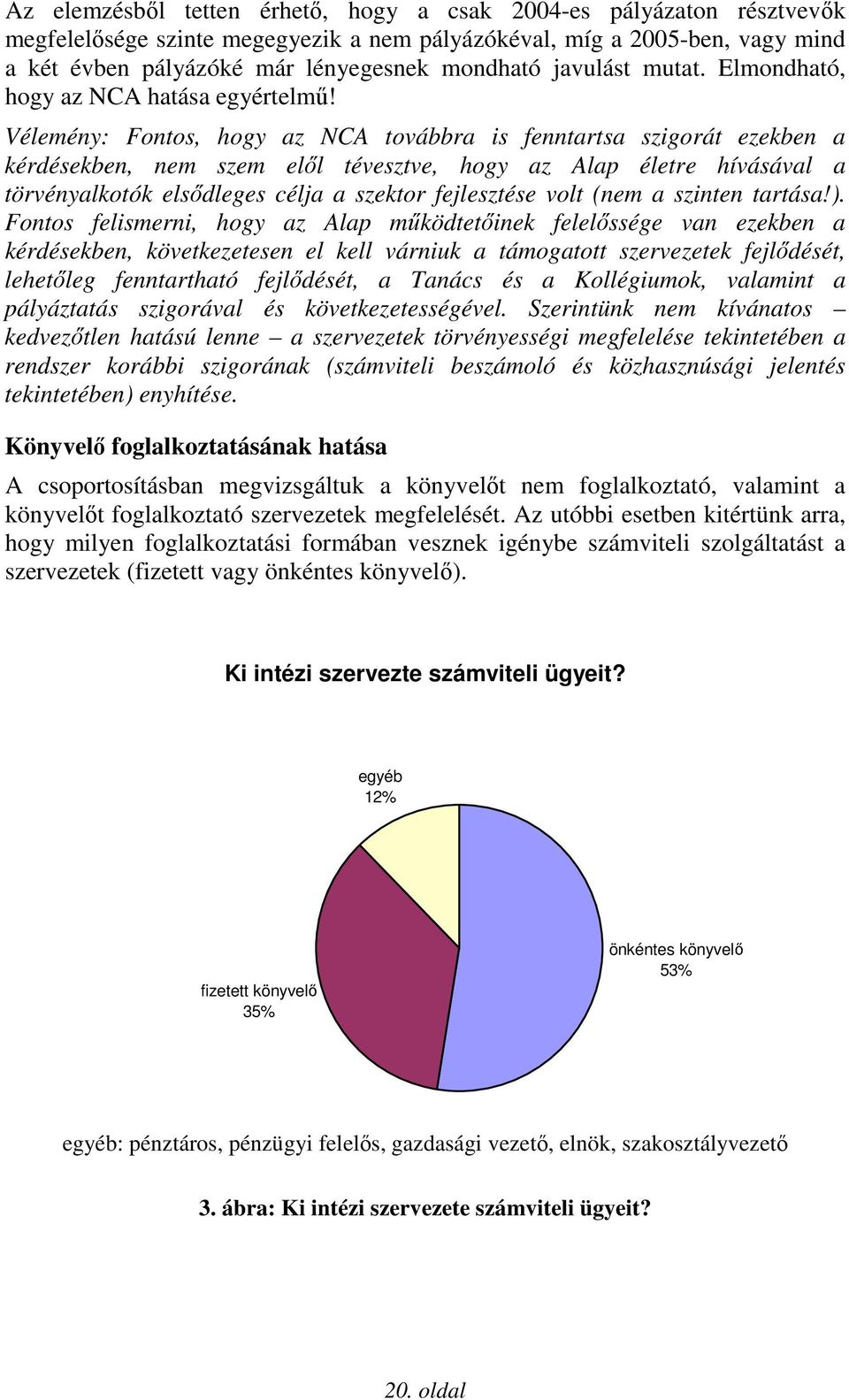 Vélemény: Fontos, hogy az NCA továbbra is fenntartsa szigorát ezekben a kérdésekben, nem szem elıl tévesztve, hogy az Alap életre hívásával a törvényalkotók elsıdleges célja a szektor fejlesztése