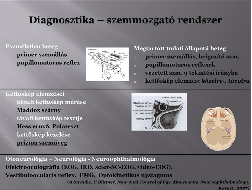 9 tekintési irányba kettőskép elemzés: közelre-, távlra Kettőskép elemzései közeli kettőskép mérése Maddx szárny távli kettőskép tesztje Hess