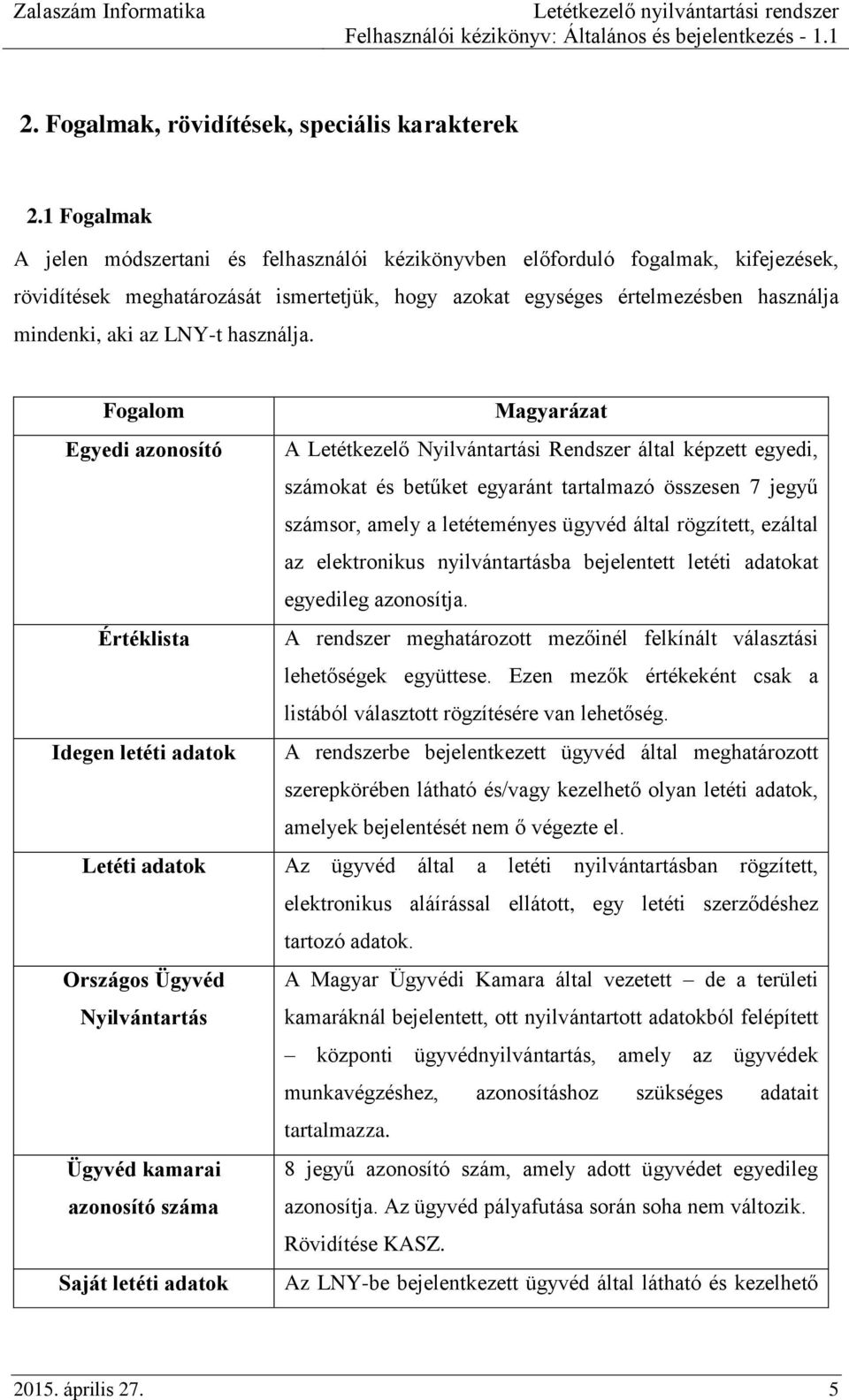 LNY-t használja.