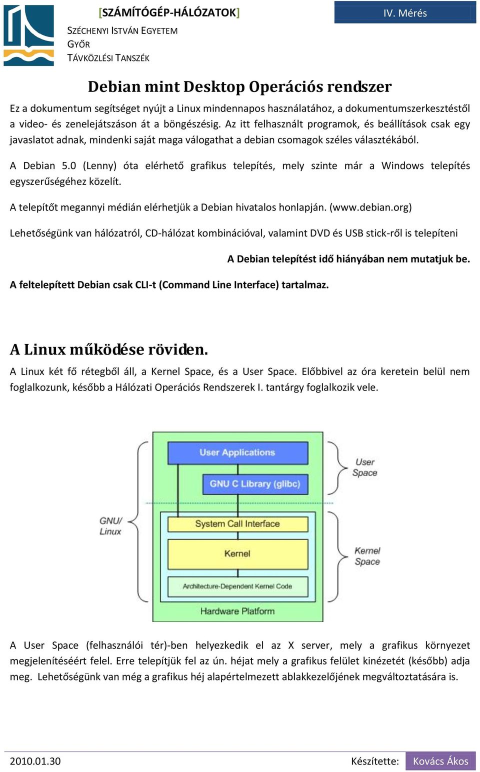 0 (Lenny) óta elérhető grafikus telepítés, mely szinte már a Windows telepítés egyszerűségéhez közelít. A telepítőt megannyi médián elérhetjük a Debian hivatalos honlapján. (www.debian.