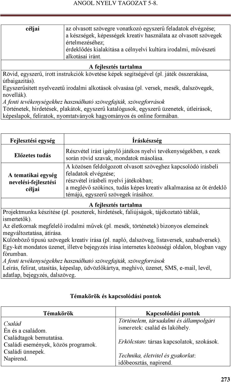 Egyszerűsített nyelvezetű irodalmi alkotások olvasása (pl. versek, mesék, dalszövegek, novellák).