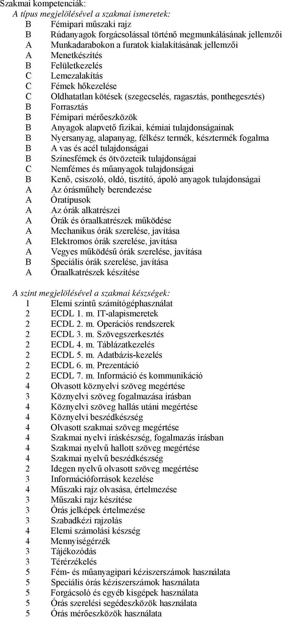 tulajdonságainak Nyersanyag, alapanyag, félkész termék, késztermék fogalma vas és acél tulajdonságai Színesfémek és ötvözeteik tulajdonságai C Nemfémes és műanyagok tulajdonságai Kenő, csiszoló,