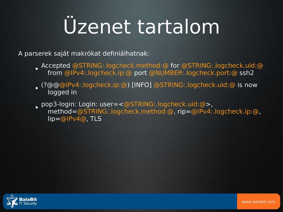 @@@IPv4:.logcheck.ip:@) [INFO] @STRING:.logcheck.uid:@ is now logged in pop3-login: Login: user=<@string:.