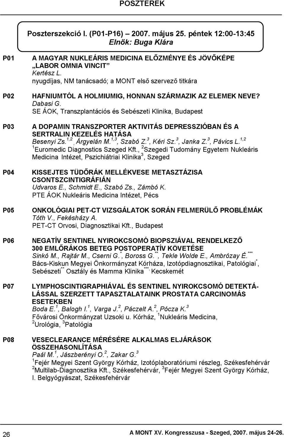 Udvaros ÁOK, Transzplantációs és Sebészeti Klinika, Budapest PTE SERTRALIN Besenyi DOPAMIN ÁOK Zs.1,2 E.