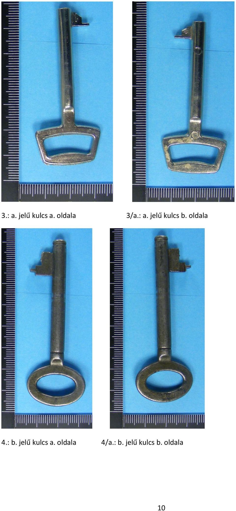 oldala 4.: b. jelű kulcs a.