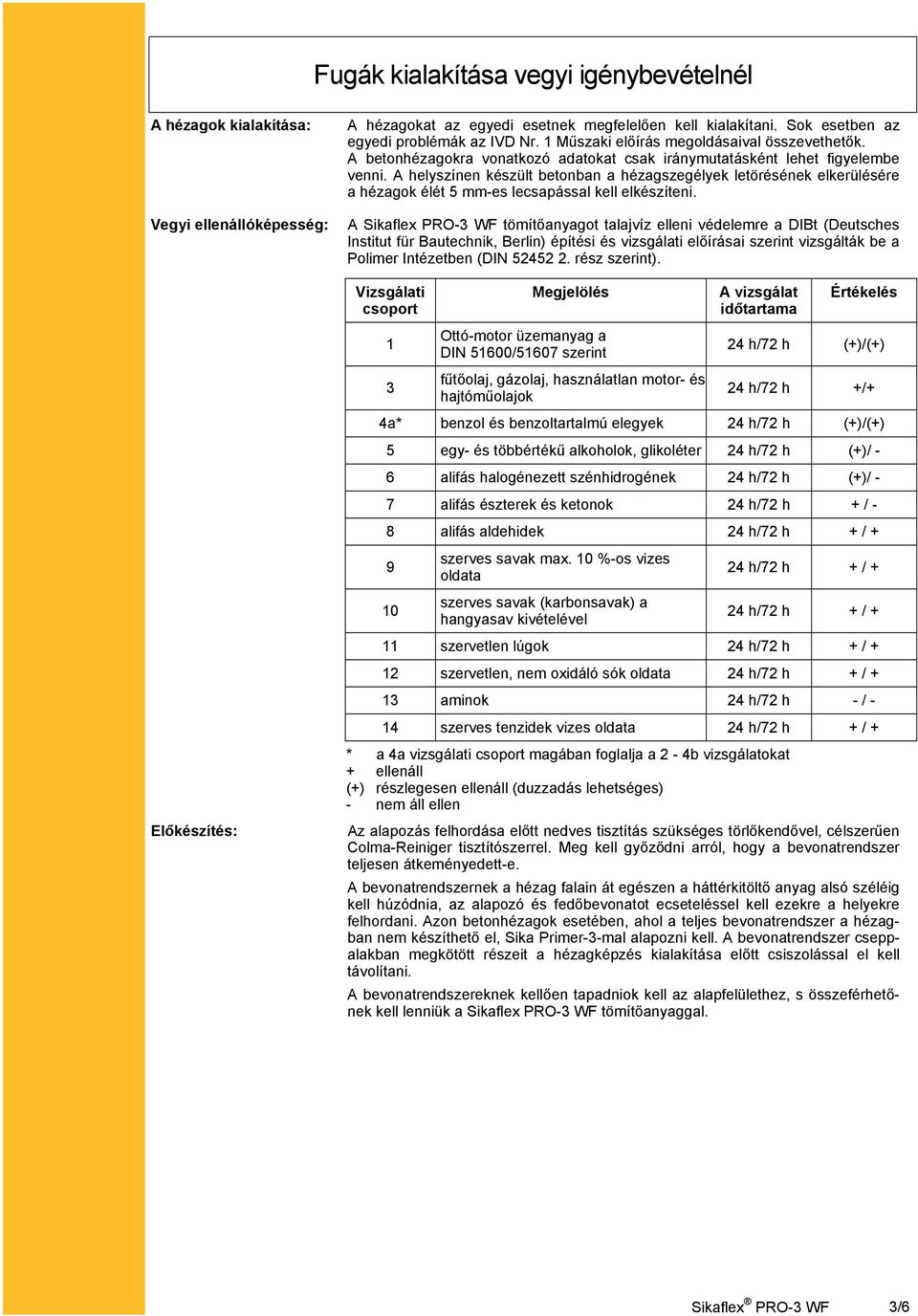 A helyszínen készült betonban a hézagszegélyek letörésének elkerülésére a hézagok élét 5 mm-es lecsapással kell elkészíteni.