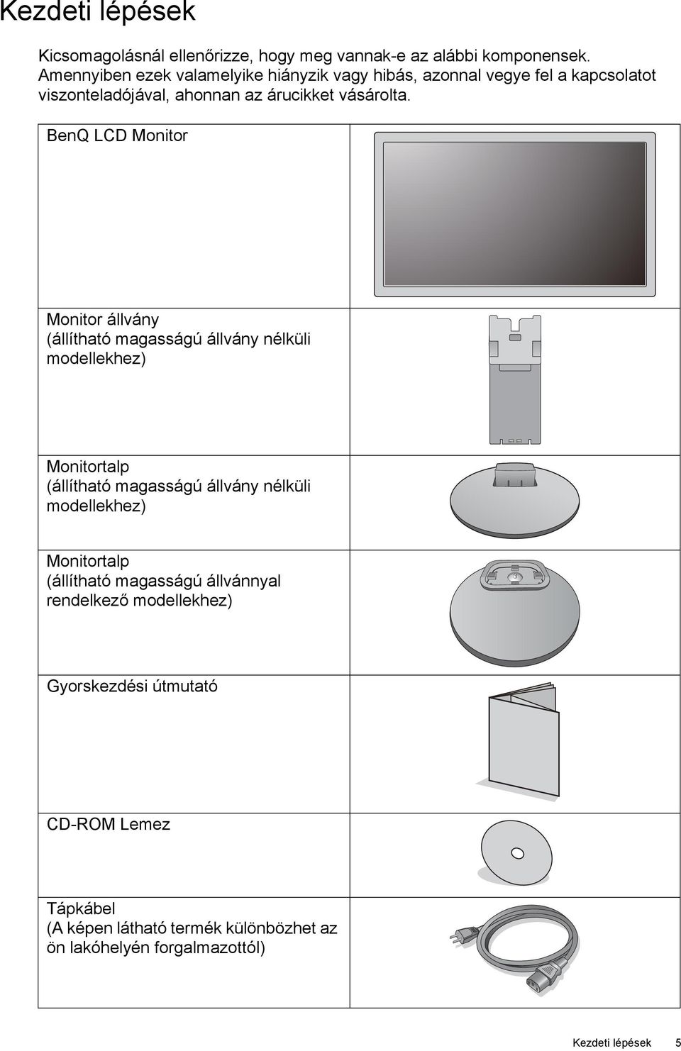 BenQ LCD Monitor Monitor állvány (állítható magasságú állvány nélküli modellekhez) Monitortalp (állítható magasságú állvány nélküli