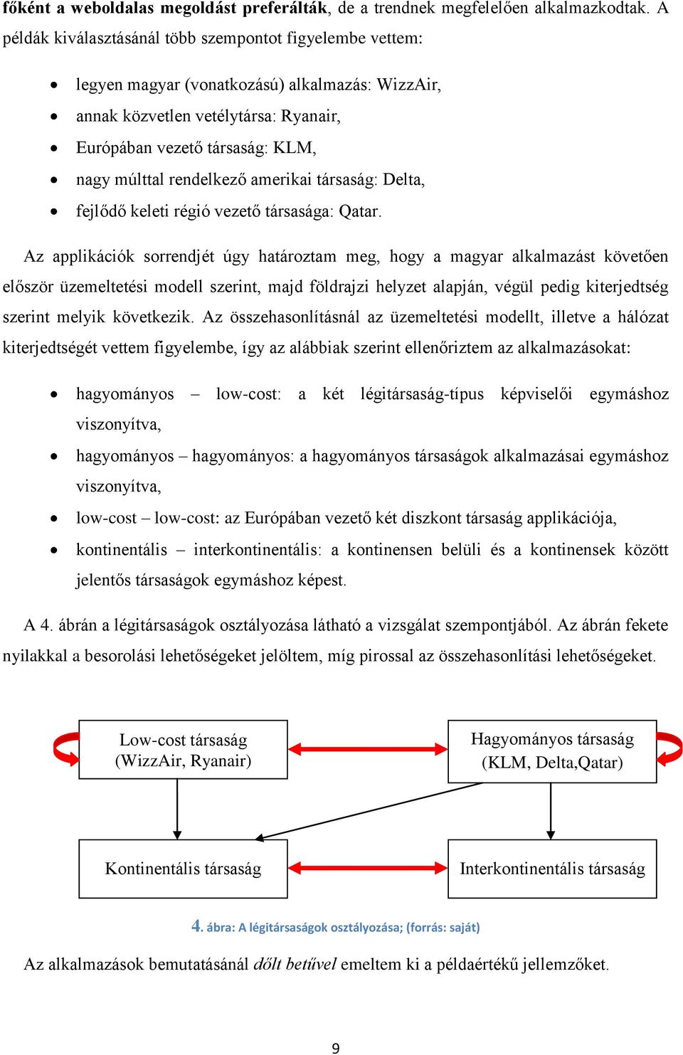 rendelkező amerikai társaság: Delta, fejlődő keleti régió vezető társasága: Qatar.