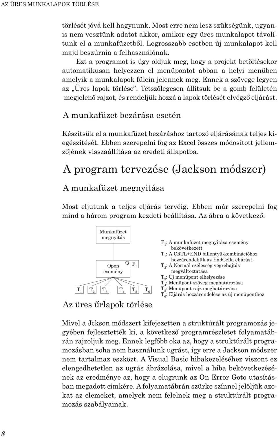 Ezt a programot is úgy oldjuk meg, hogy a projekt betöltésekor automatikusan helyezzen el menüpontot abban a helyi menüben amelyik a munkalapok fülein jelennek meg.